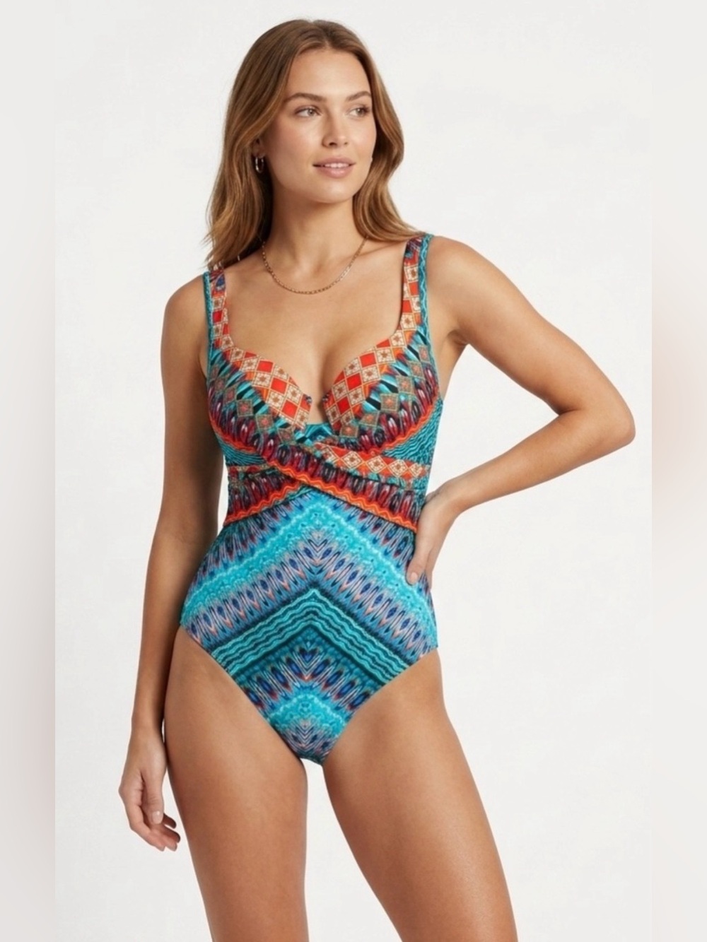 Miraclesuit Casbah Escape Tummy Control One Piece Swimsuit Multi